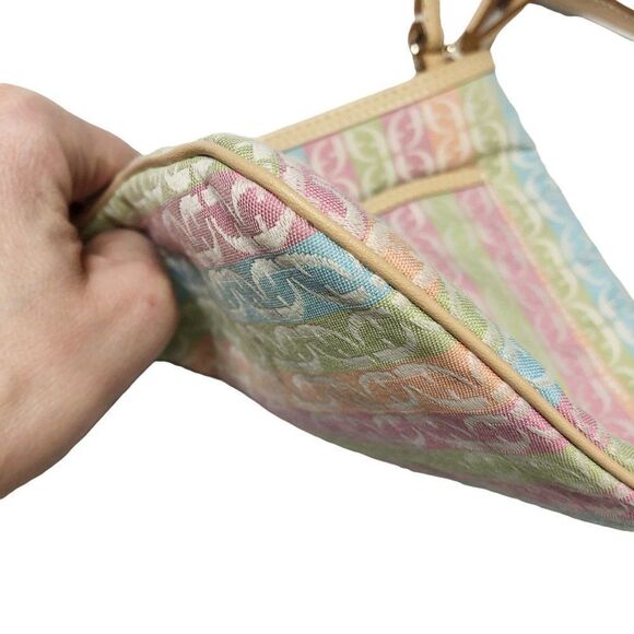 Fossil Signature Canvas and Leather Pastel Crossbody Bag - Picture 4 of 10